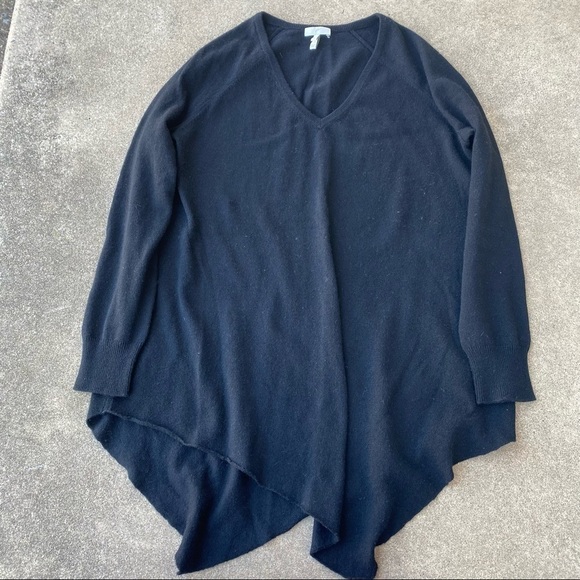 Joie Shatoria Wool Cashmere Sweater V Neck Womens Black Small - Picture 2 of 6